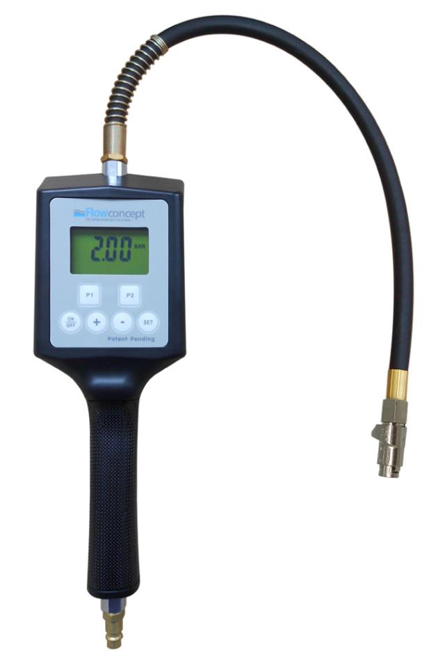 Digital pumpepistol 0-12 bar PRE-SET