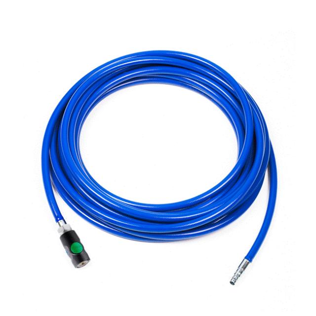 PUR armeret forlængerslange med sikkerhedskobling