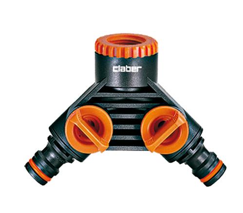 Claber 2-vejs Y-stykke 