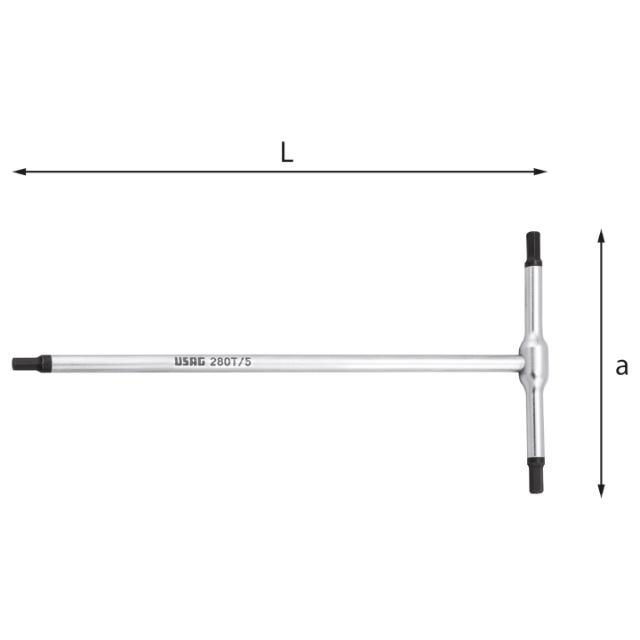 USAG UNBRAKO T-NØGLE 280/T-3,5