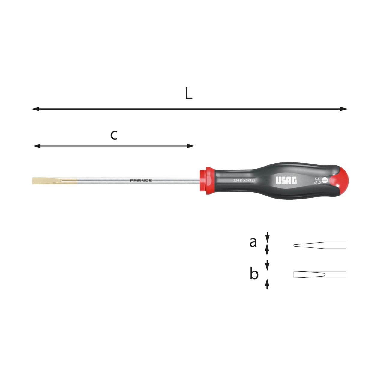 324 D_0.4x2.5x50 Screwdriver
