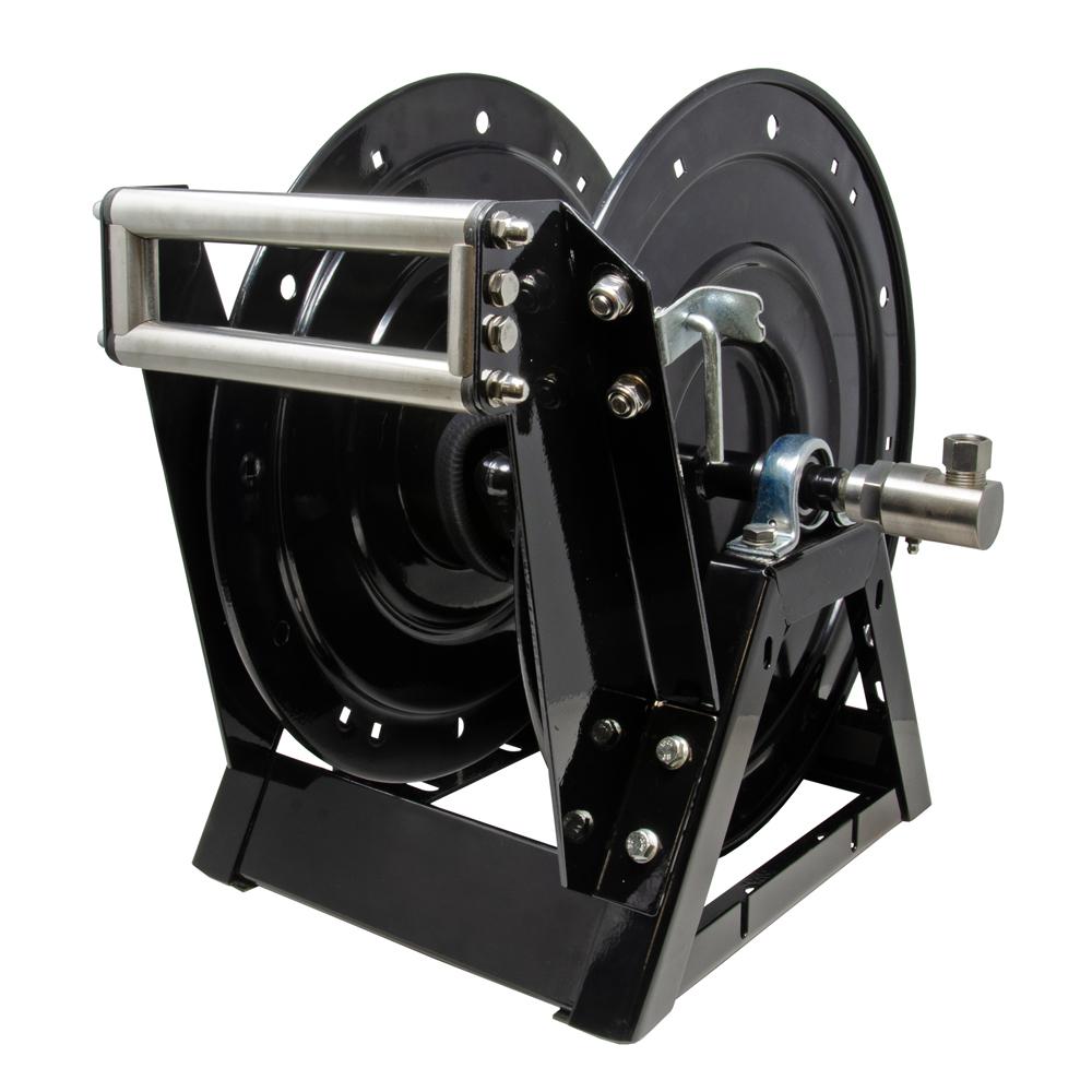 Slangeopruller med 12V DC motor og guide