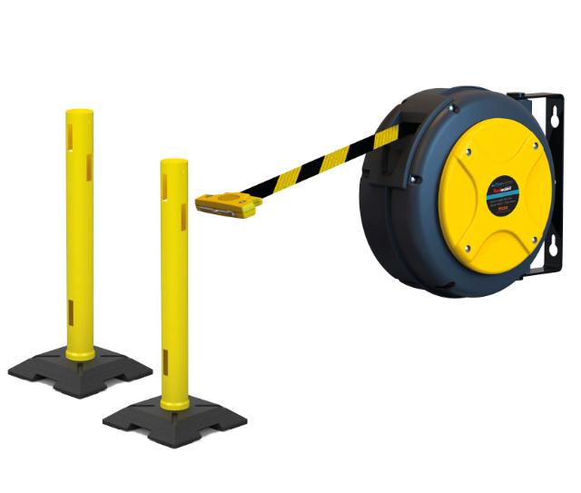 Sæt m. 1 x opruller, 48mm afspærringsbånd, 16m