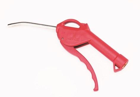 Blæsepistol 6mm bøjet rør - rød