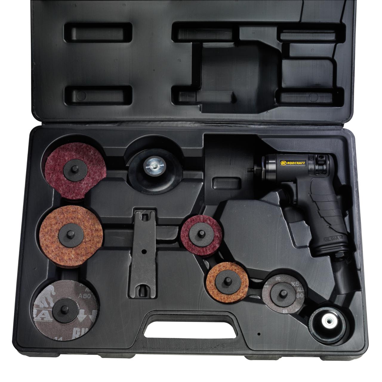 Slibermaskine sæt i kuffert