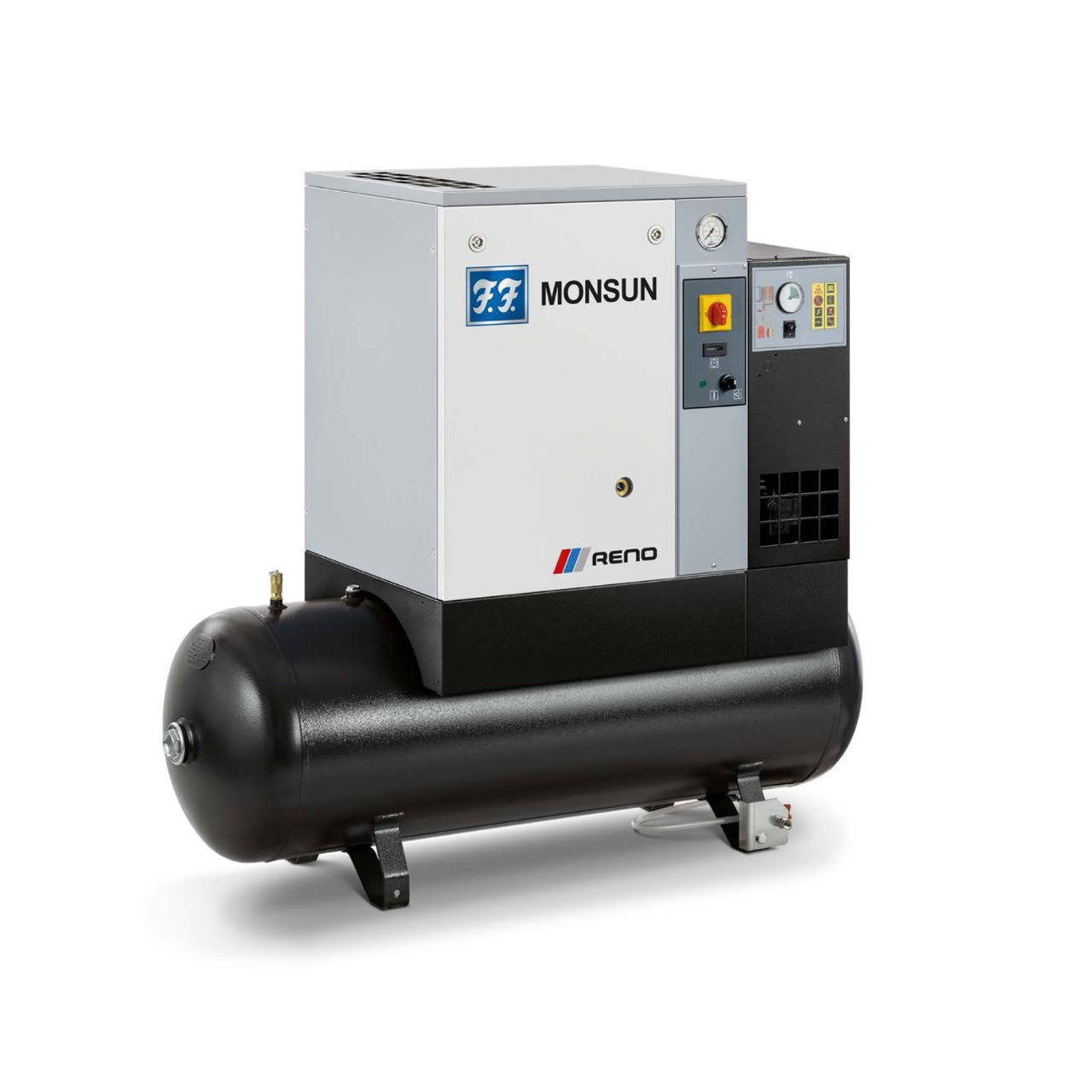 Skruekompressor med køletørrer FF monsun